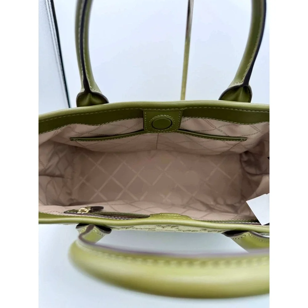 MICHAEL Michael Kors Luisa Canvas Medium Logo Tote in Olive Green